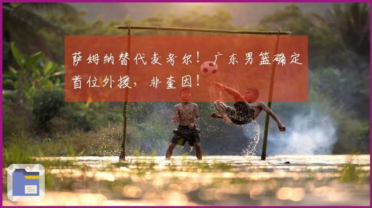 萨姆纳替代麦考尔！广东男篮确定首位外援，非奎因！